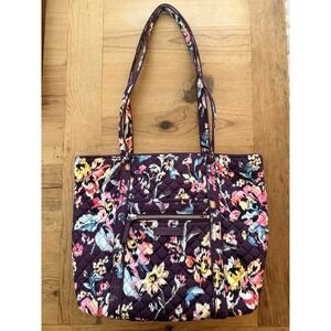 vera bradley shoulder bag retired Indiana Rose Quilted  Double Handle